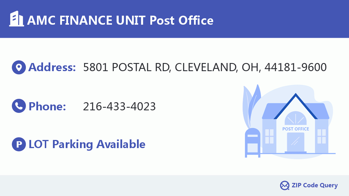 Post Office:AMC FINANCE UNIT
