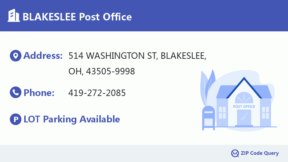 Post Office:BLAKESLEE