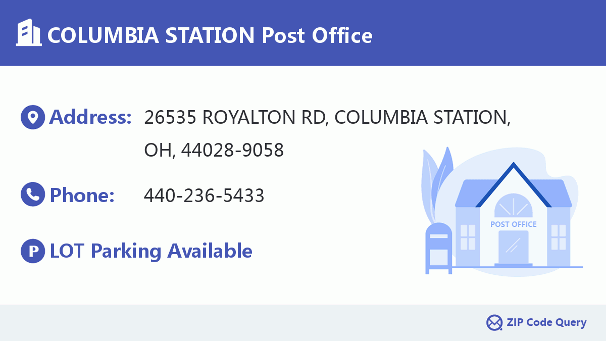 Post Office:COLUMBIA STATION