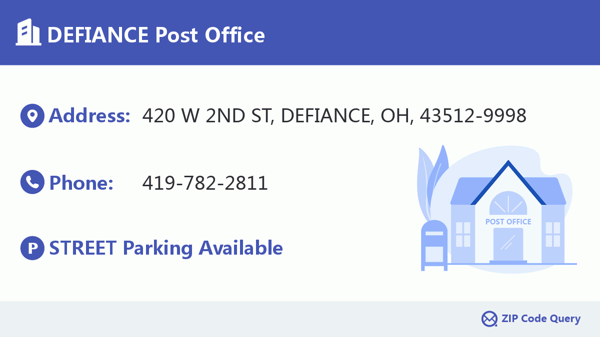 Post Office:DEFIANCE