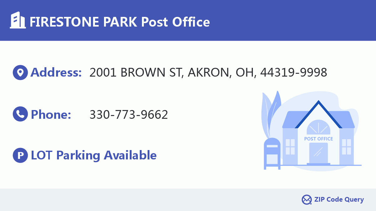 Post Office:FIRESTONE PARK