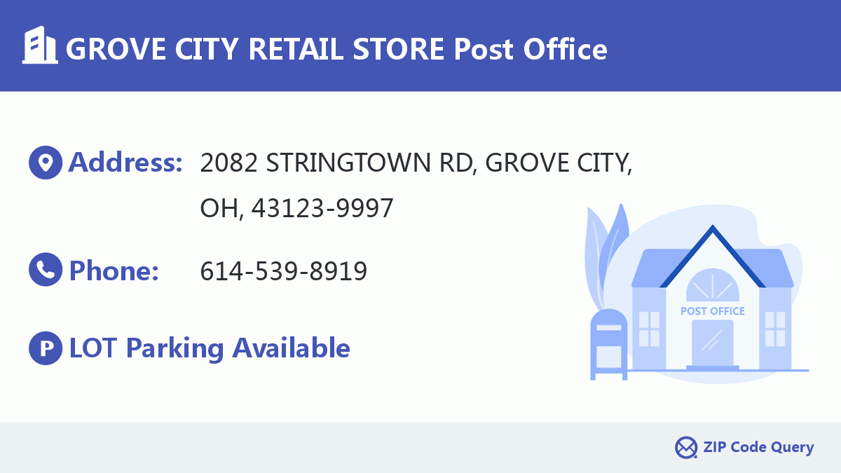 Post Office:GROVE CITY RETAIL STORE