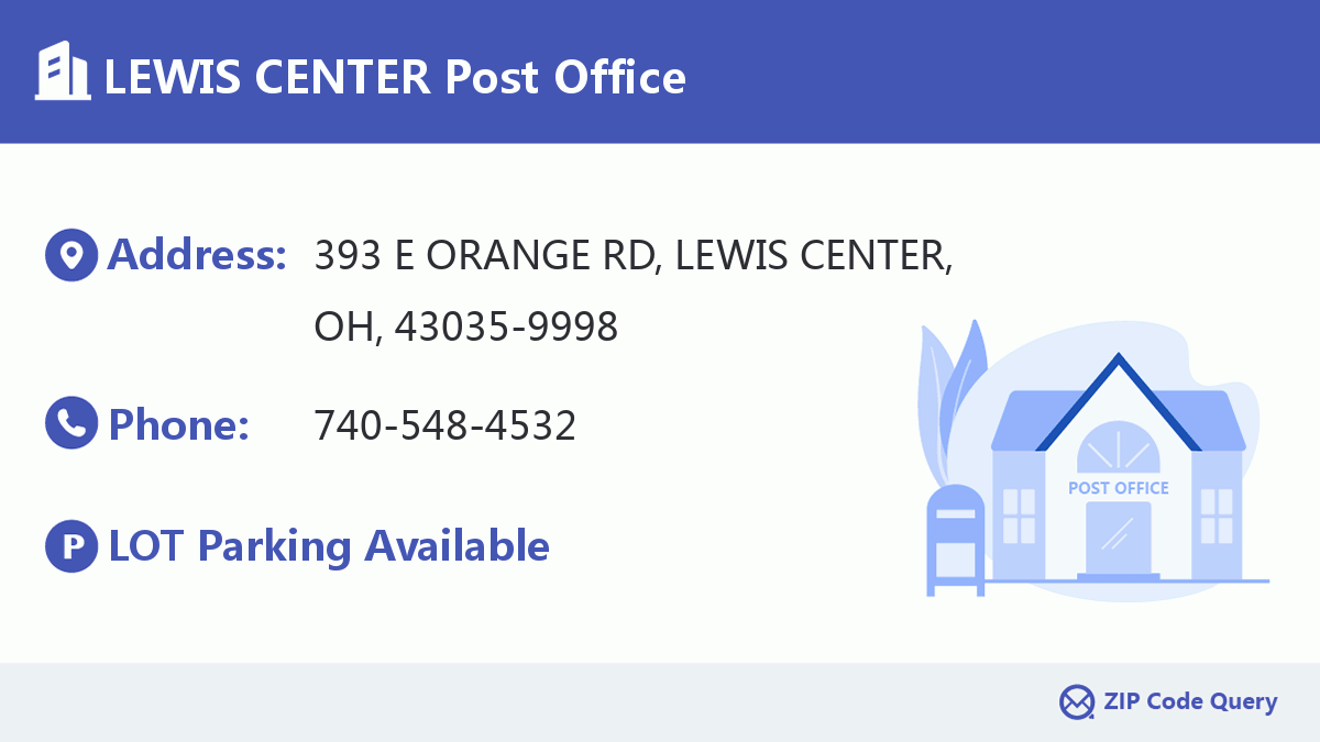 Post Office:LEWIS CENTER