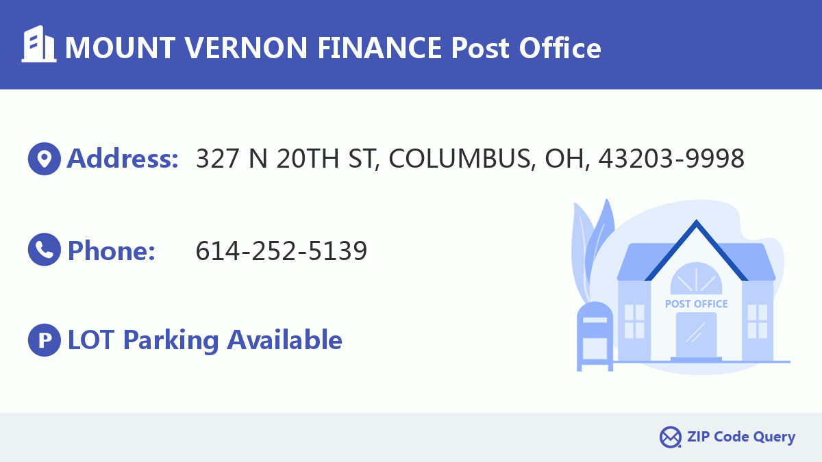 Post Office:MOUNT VERNON FINANCE