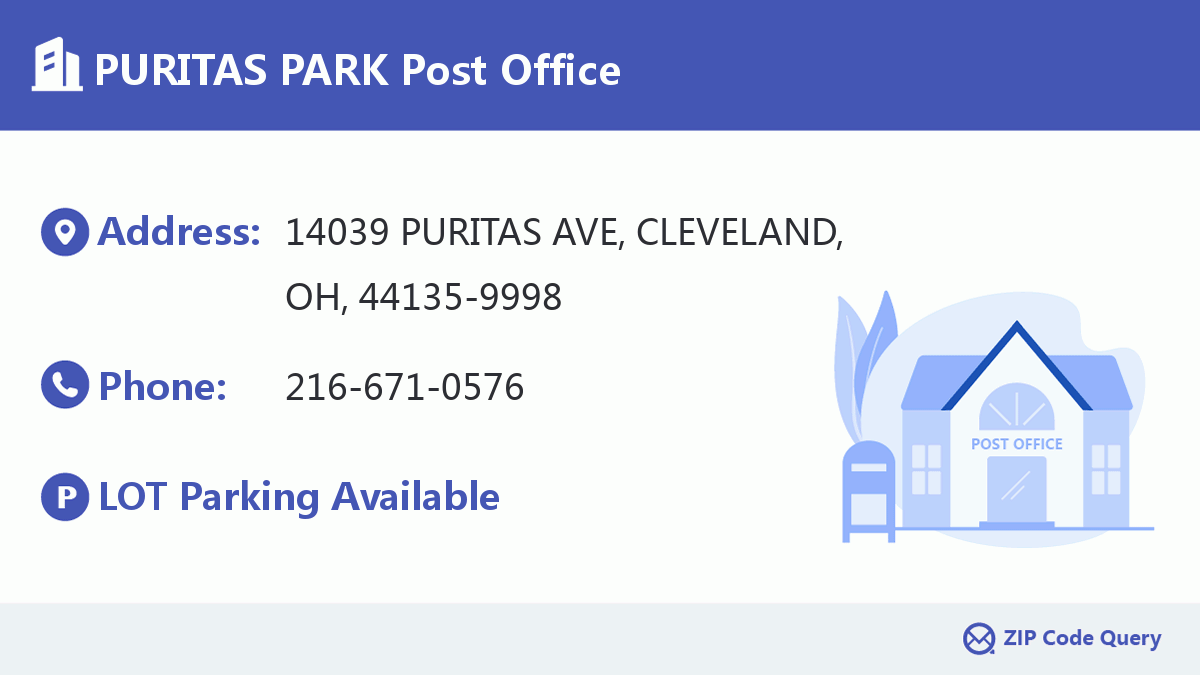 Post Office:PURITAS PARK
