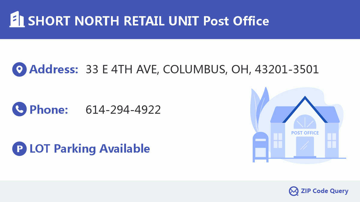 Post Office:SHORT NORTH RETAIL UNIT