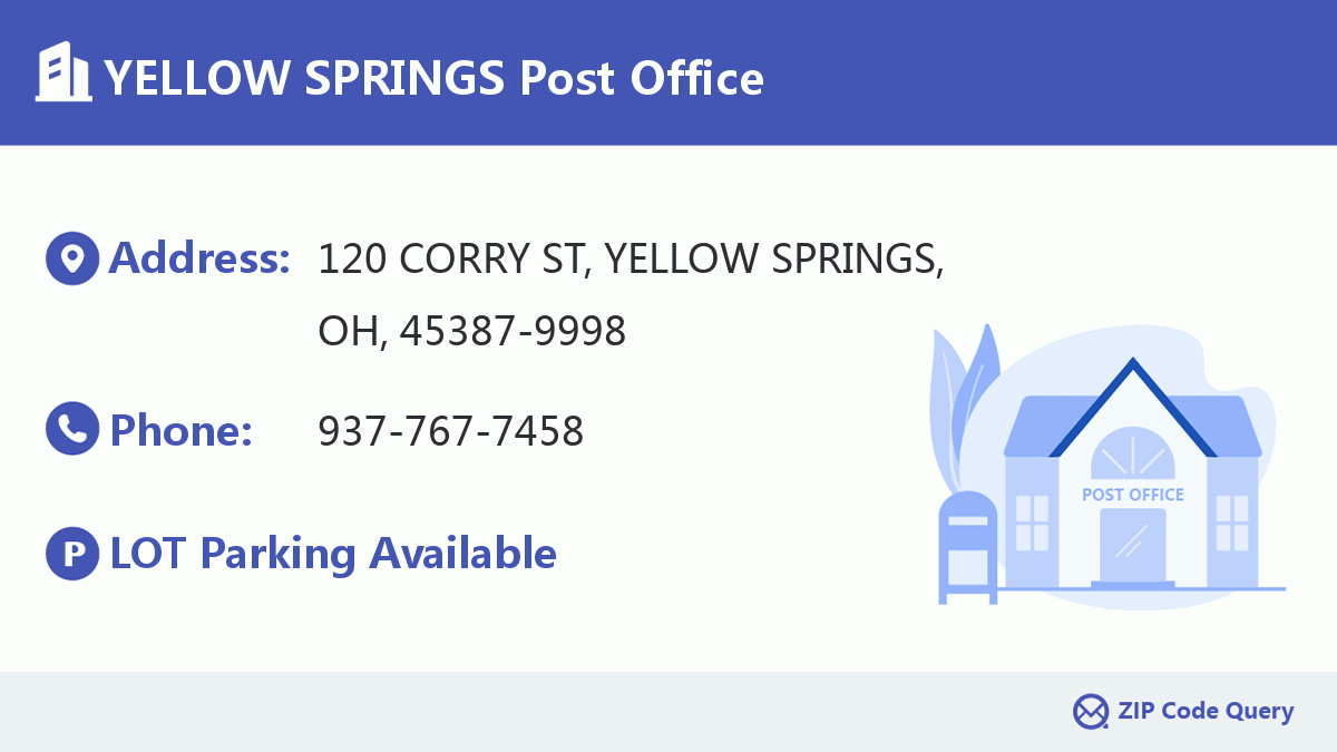 Post Office:YELLOW SPRINGS